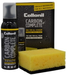 Collonil Carbon Complete, All-in-one Reinigungs- und Pflegeschaum mit Schwamm