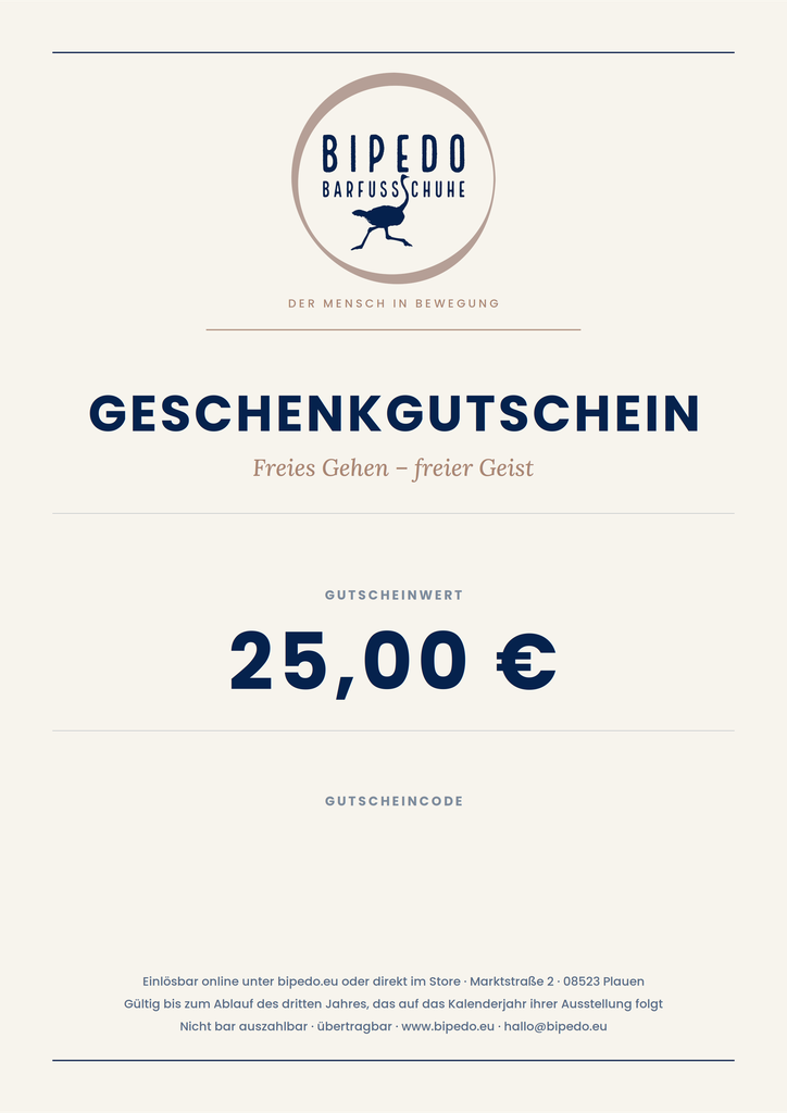 BIPEDO GUTSCHEIN