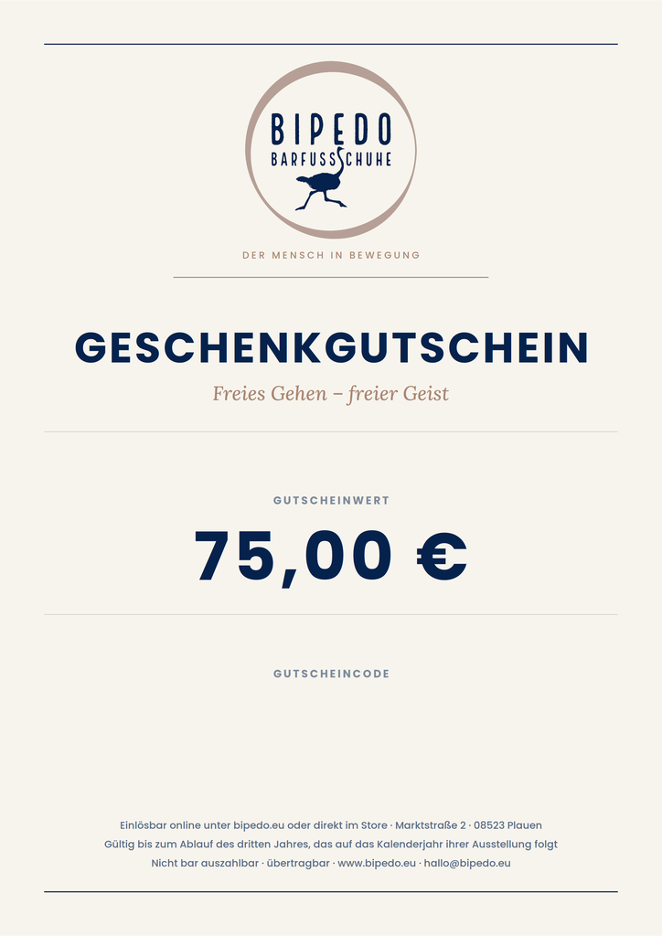 BIPEDO GUTSCHEIN
