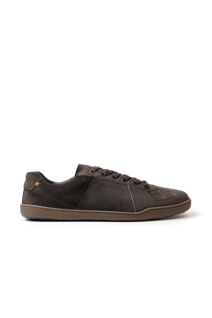BLUSUN BLSN-200W Barfußschuh Damen, Dark Brown, Velours- und Nubukleder