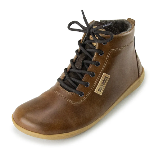 Doghammer Terrar Leather High WP Barfußschuh, Braun, wasserdicht mit Wiltex-Membran