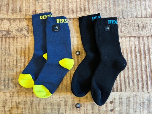 DexShell Ultra Thin Crew Socken, Bambus, schwarz, wasserdicht